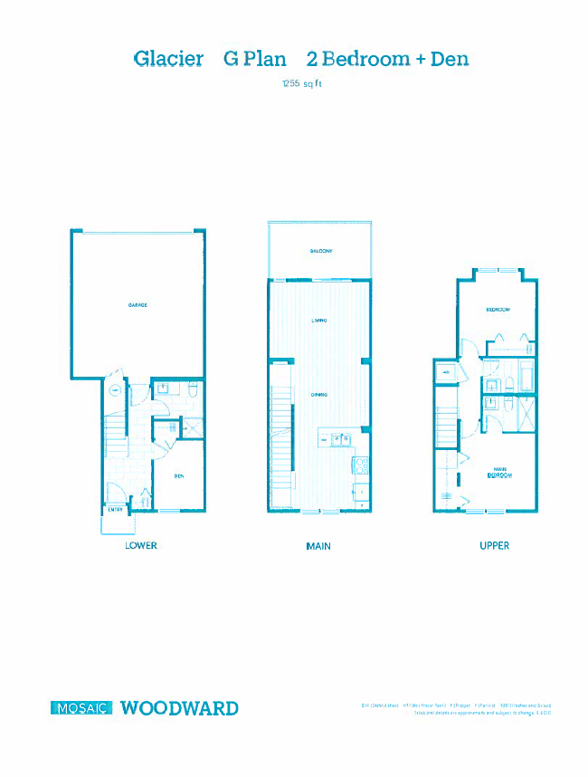 G Floor Plan of Woodward Towns with undefined beds