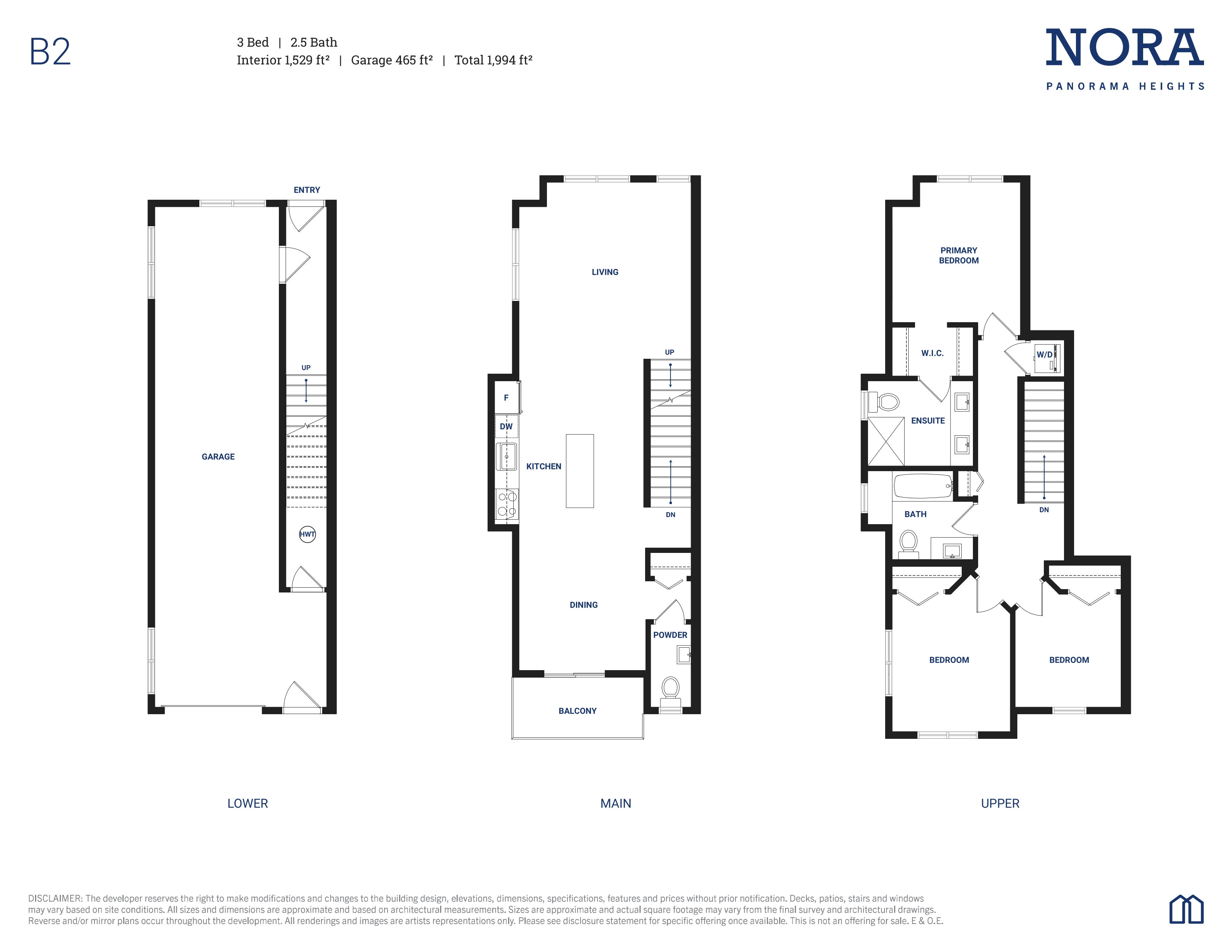 B2 Floor Plan of Nora Towns with undefined beds