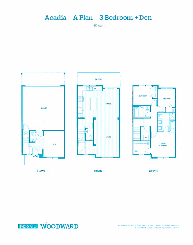 A Floor Plan of Woodward Towns with undefined beds