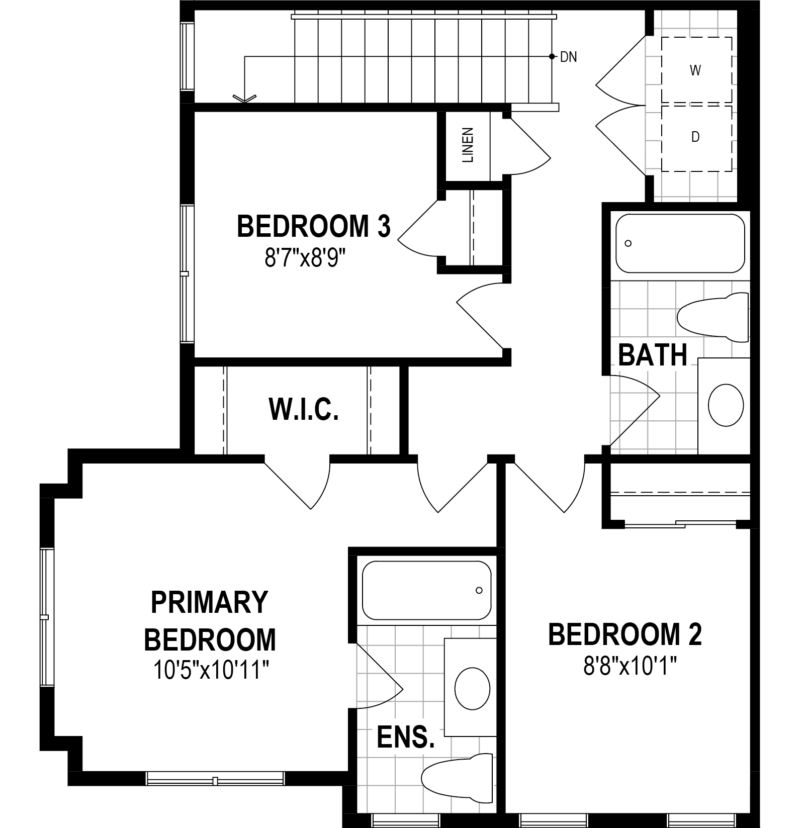  Dia Corner  Floor Plan of  Stillwater by Mattamy Homes Towns with undefined beds