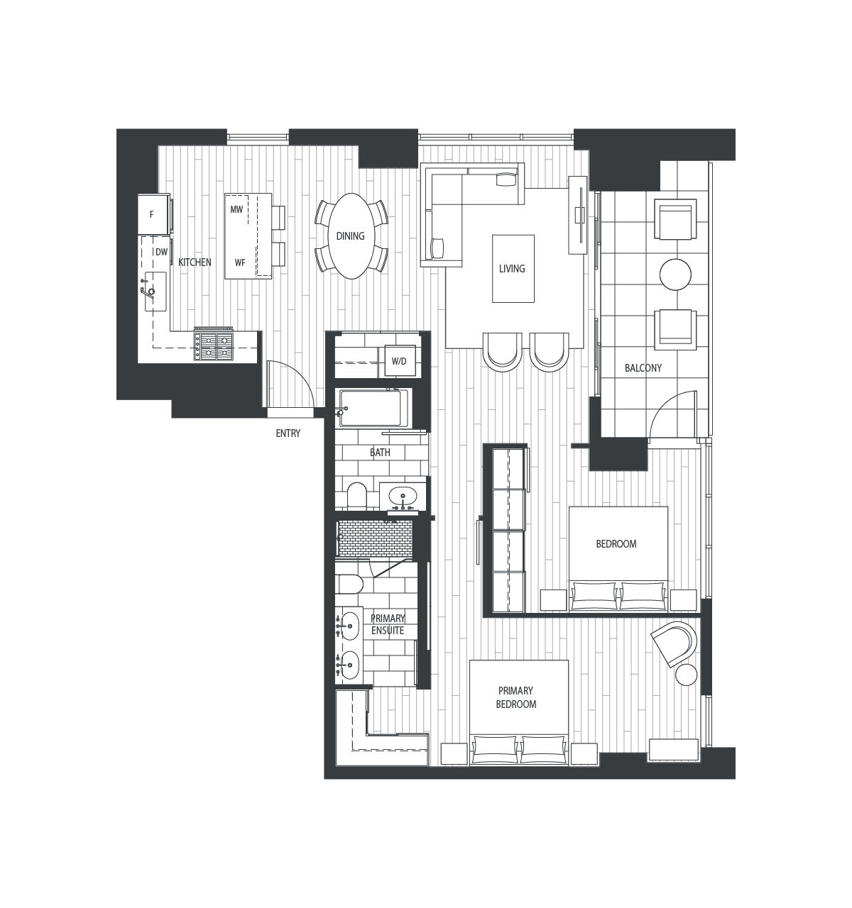 B14 Floor Plan of  1818 Alberni Condos with undefined beds