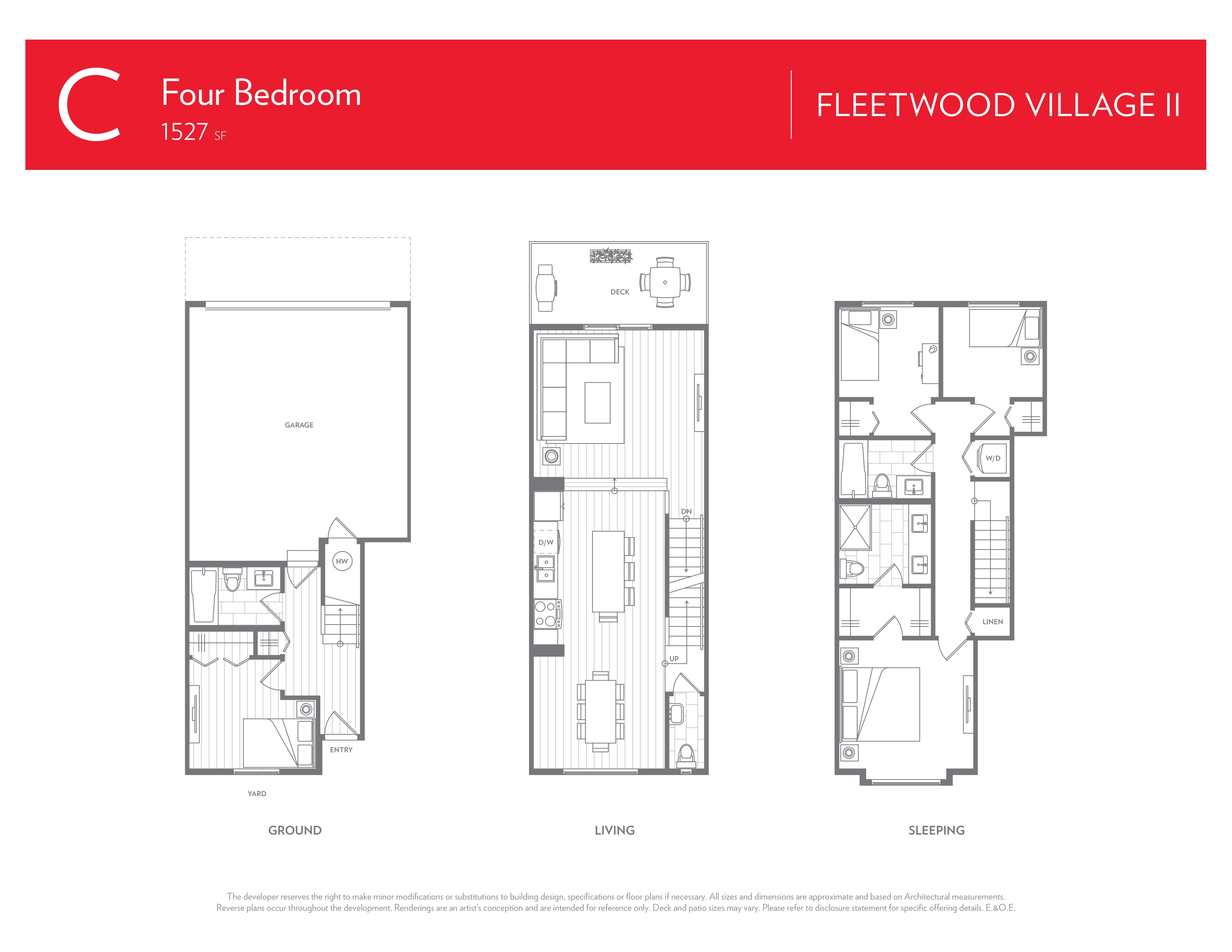 C Floor Plan of Fleetwood Village 2 Towns with undefined beds