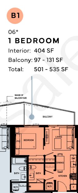 B1 Floor Plan of South Yards (Phase 1 - Tower A) Condos with undefined beds