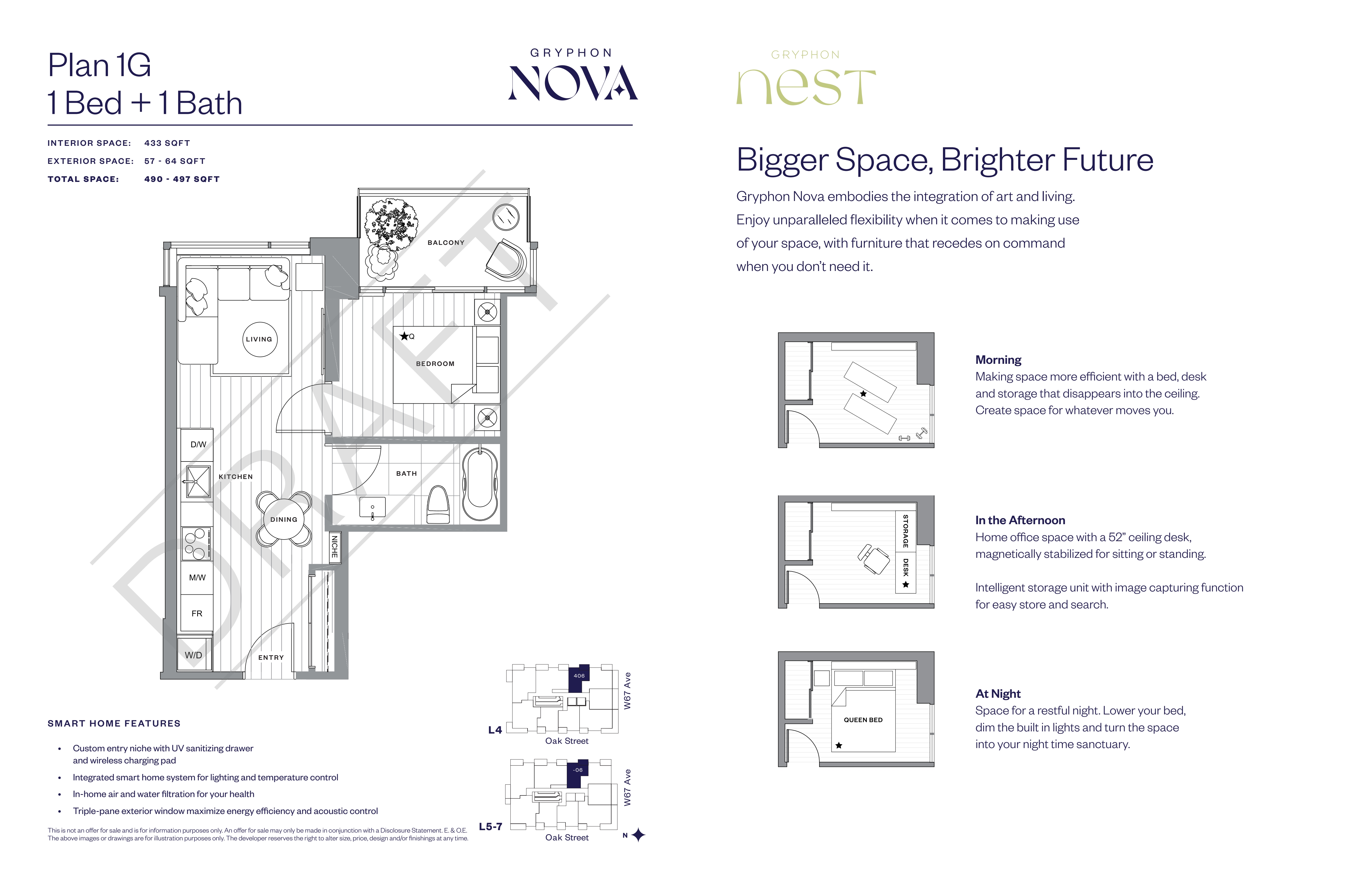 606 Floor Plan of Gryphon Nova Condos with undefined beds