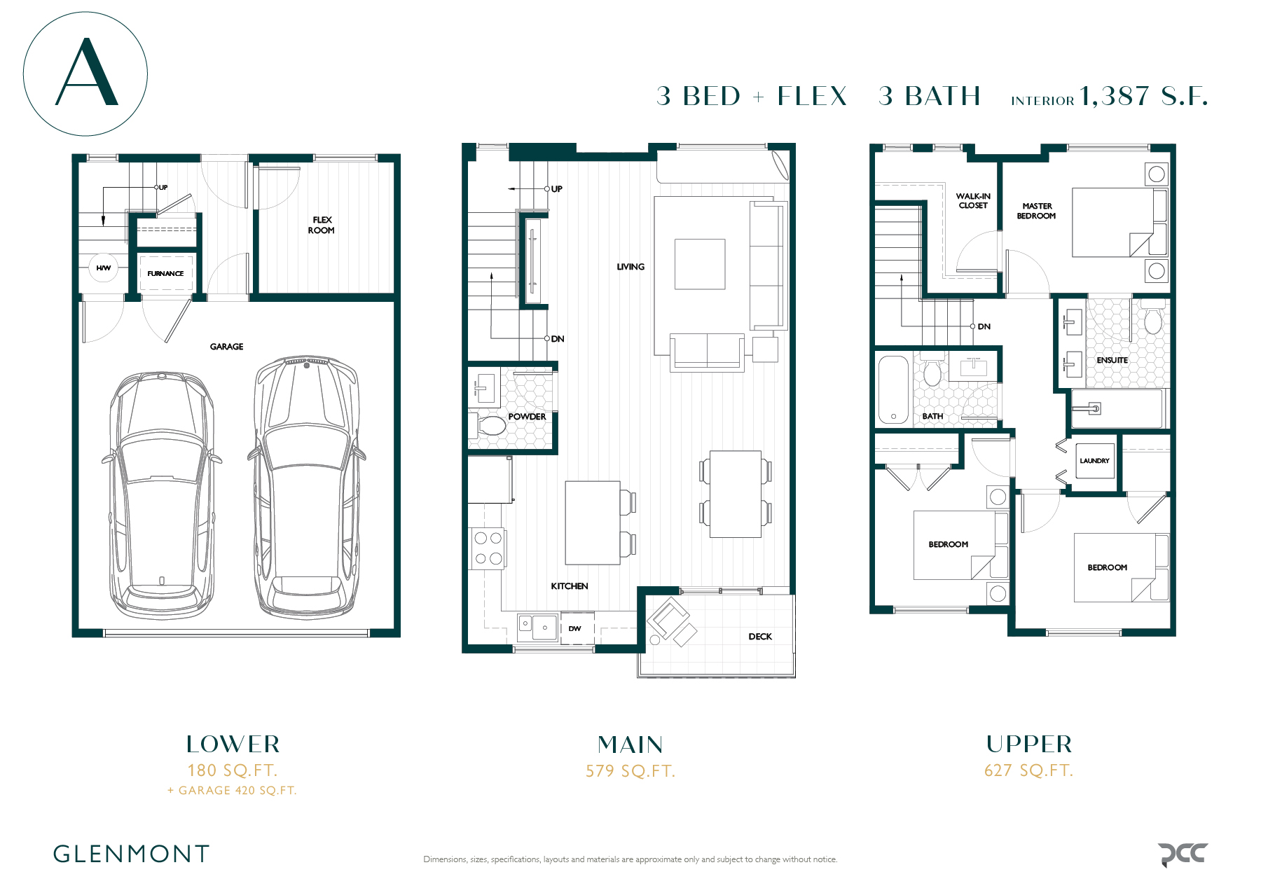 A Floor Plan of Glenmont Towns with undefined beds
