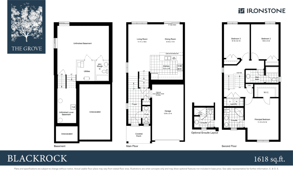  168 Julie Crescent  Floor Plan of  The Grove with undefined beds