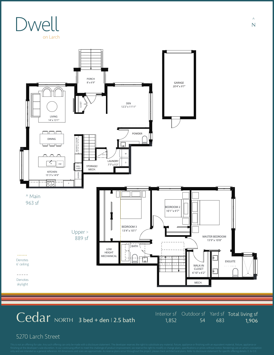  Cedar North  Floor Plan of Dwell on Larch with undefined beds