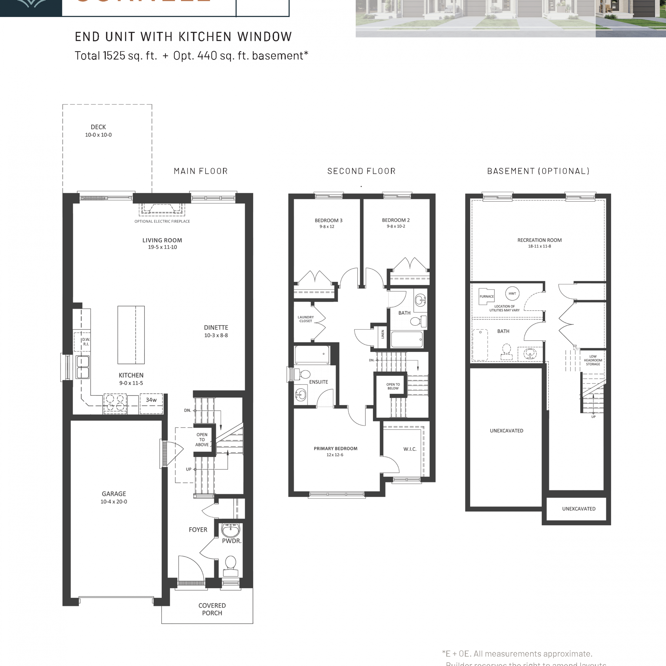  Cornell #1  Floor Plan of Fox Crossing Towns with undefined beds