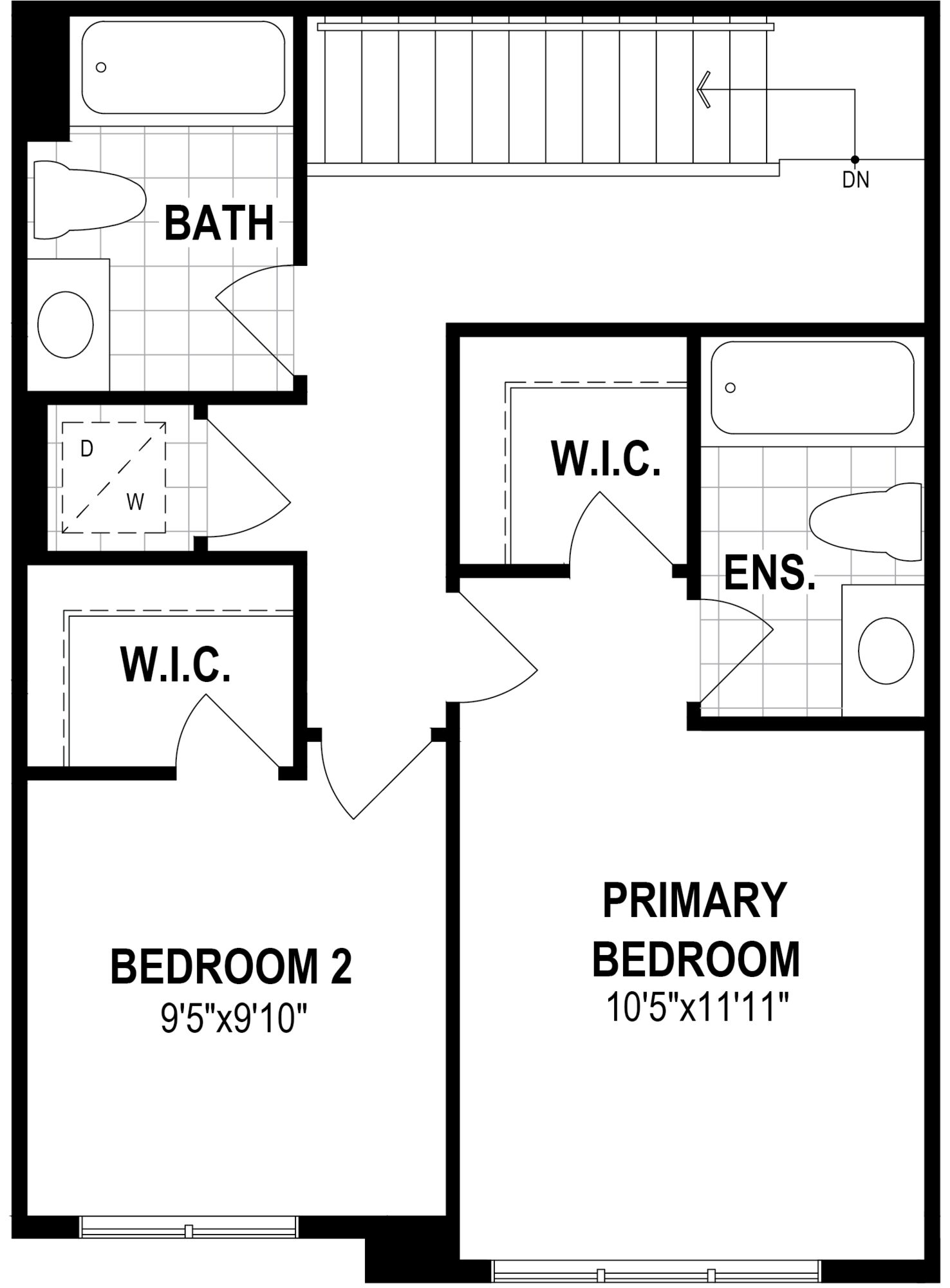  20520 - 21 Avenue NW  Floor Plan of  Stillwater by Mattamy Homes Towns with undefined beds