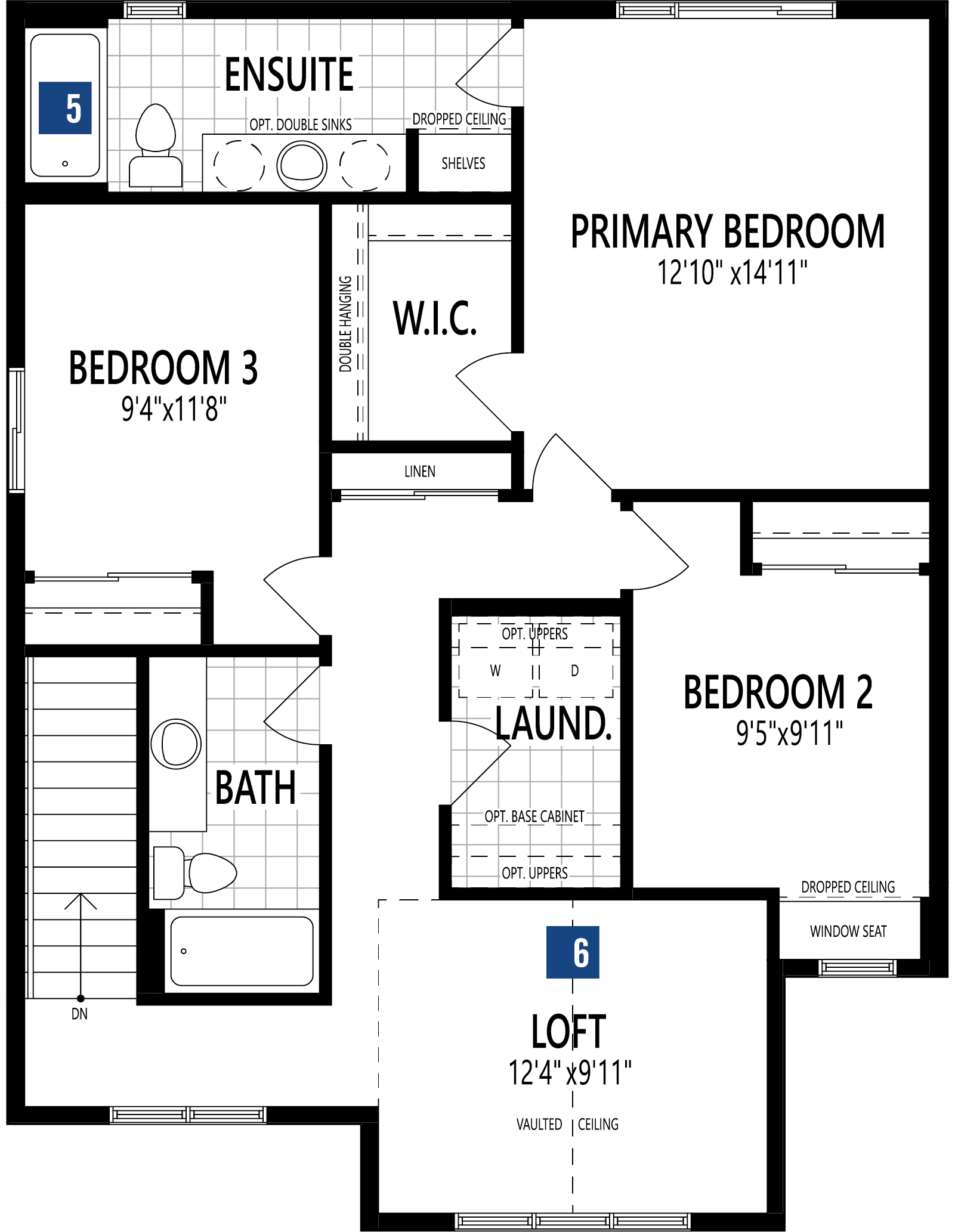 Fairview Floor Plan of  Stillwater by Mattamy Homes Towns with undefined beds