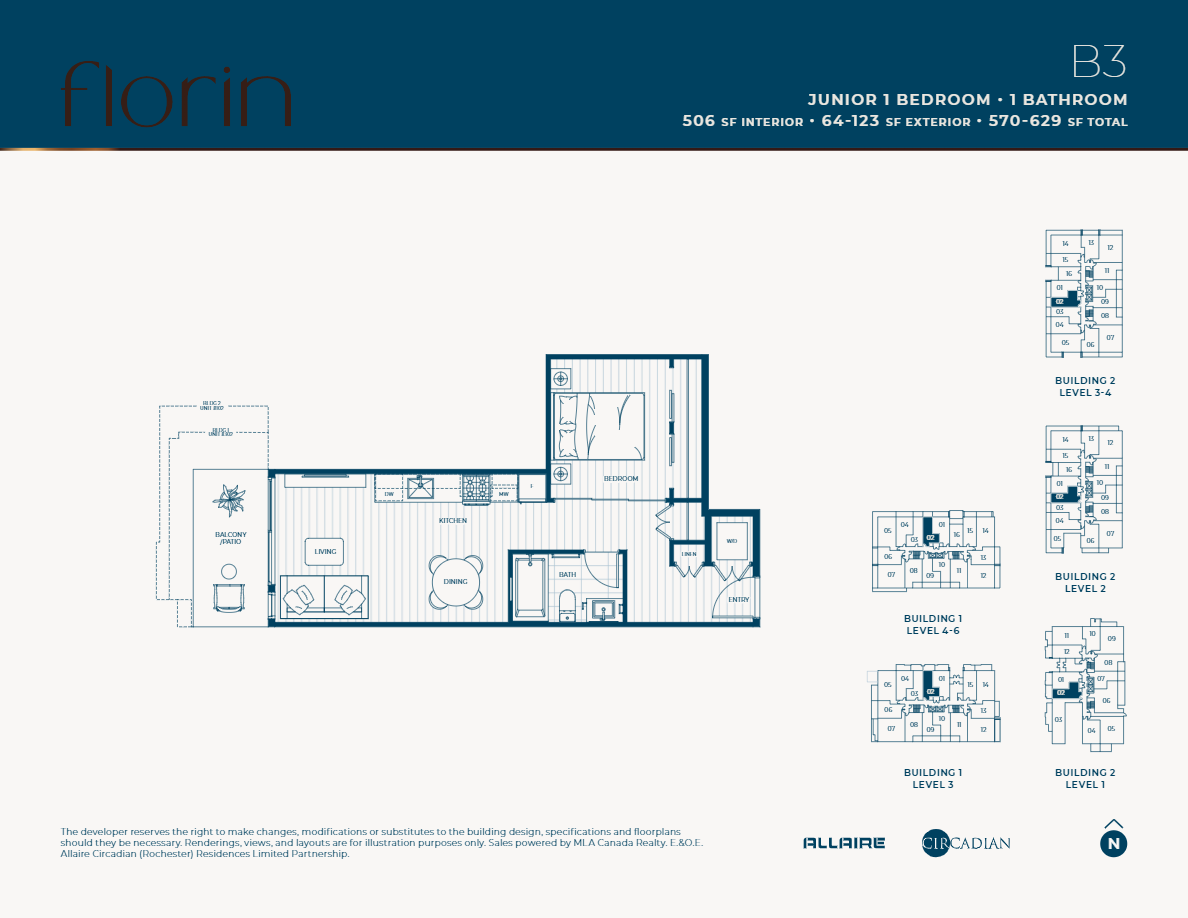  Floor Plan of Florin Condos with undefined beds
