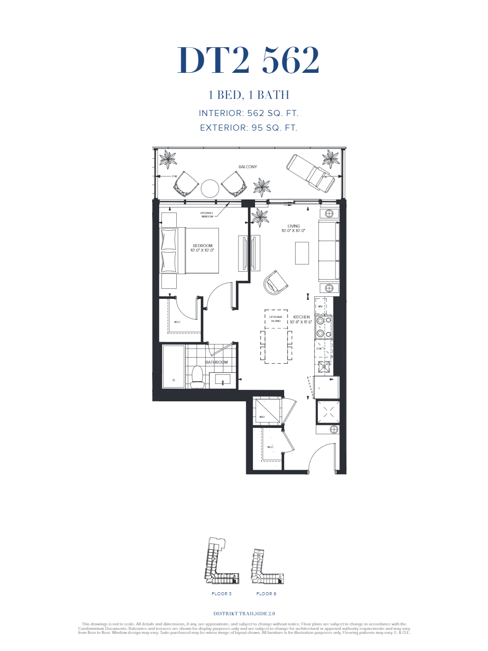  Floor Plan of Distrikt Trailside 2.0 Condos with undefined beds