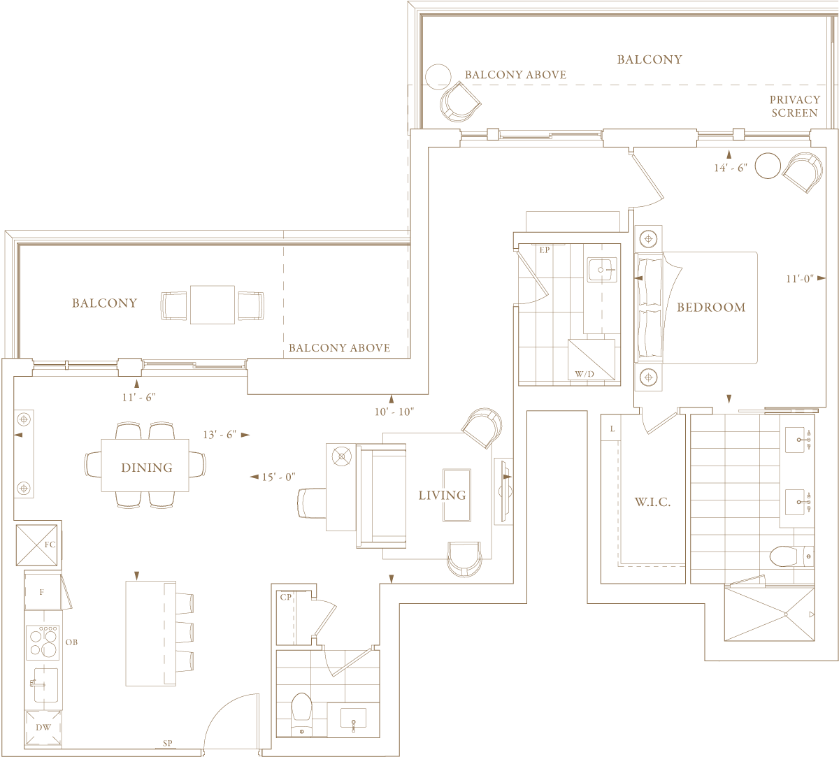  Floor Plan of Royal Bayview Condos with undefined beds