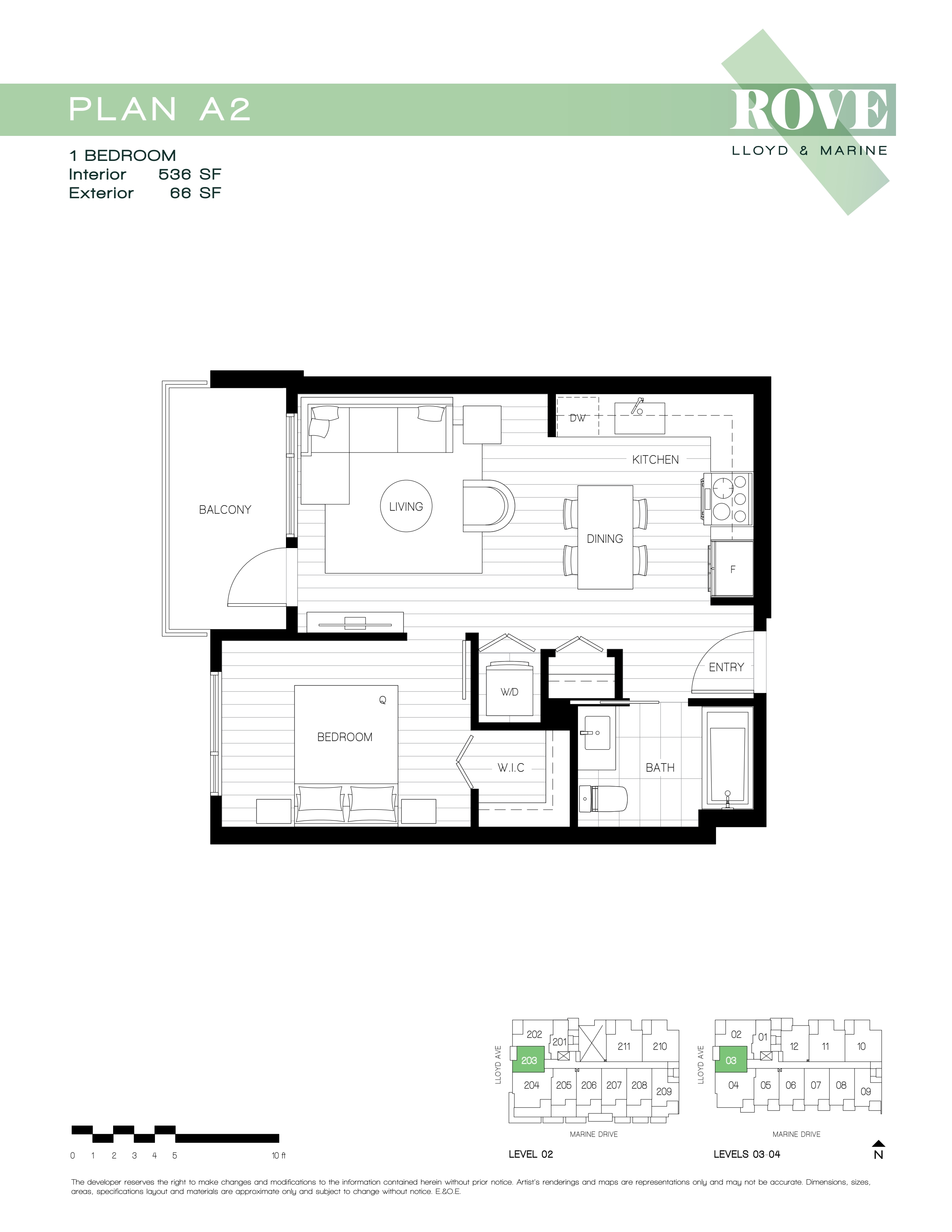  Floor Plan of Rove Condos with undefined beds