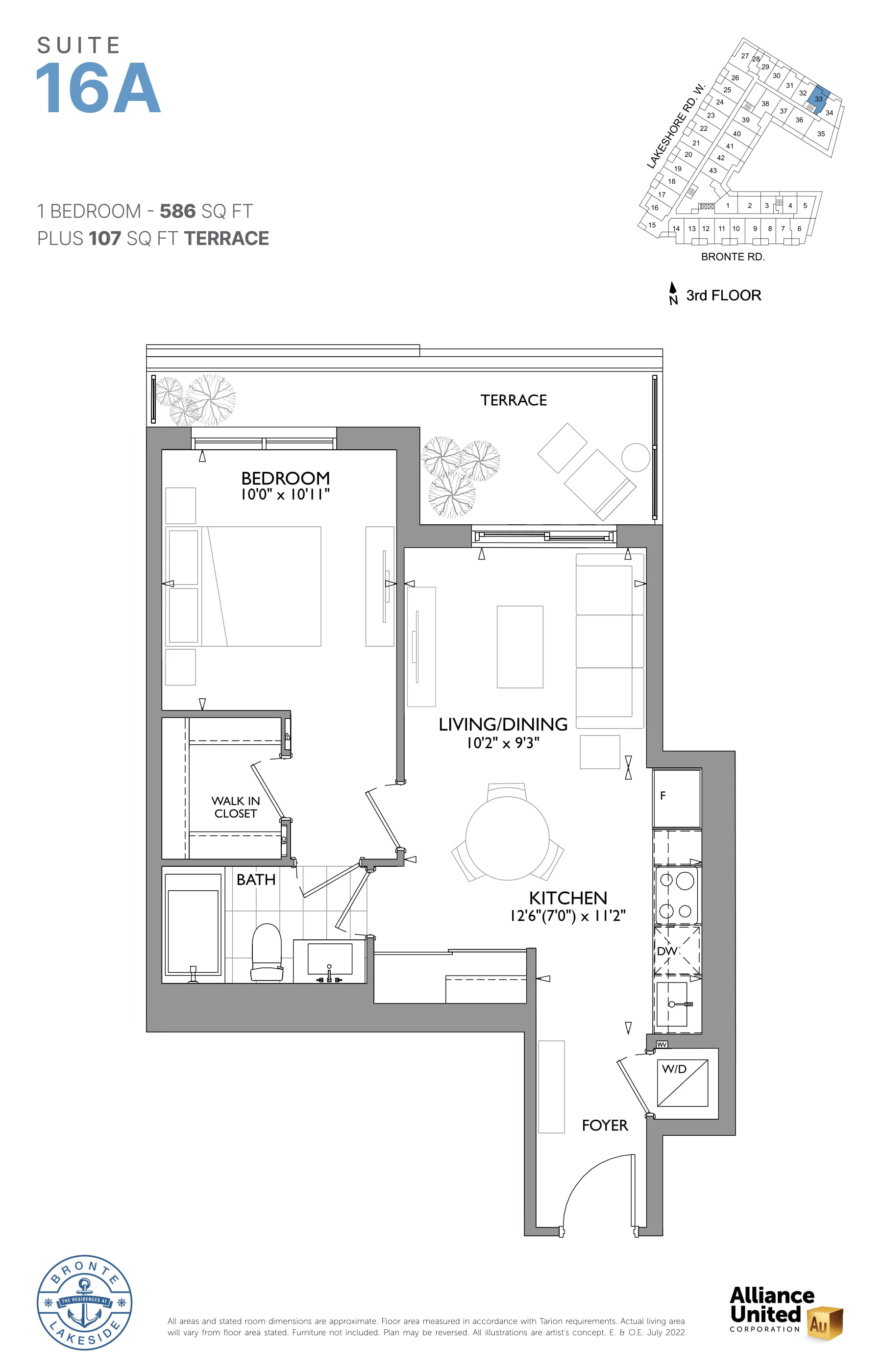  Floor Plan of The Residences at Bronte Lakeside with undefined beds