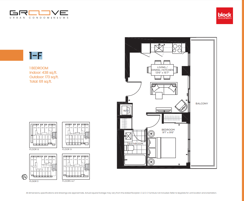  Floor Plan of Groove Urban Condominiums with undefined beds