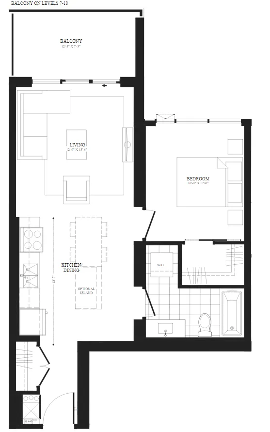  Floor Plan of The Gaslight District with undefined beds