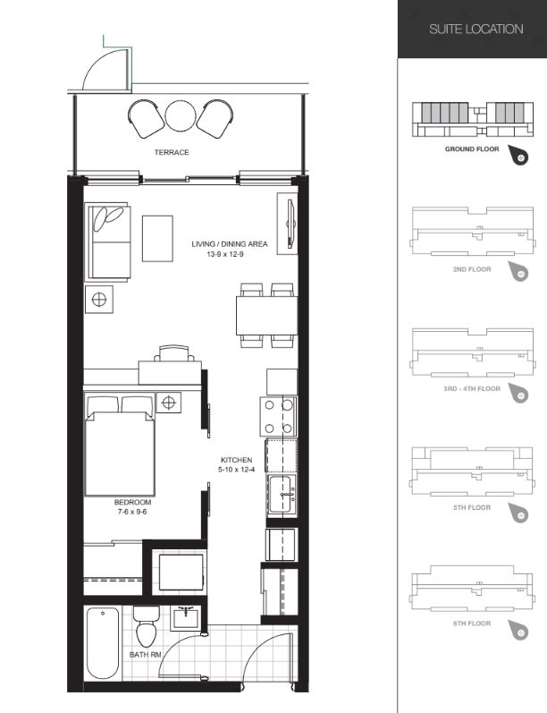  Floor Plan of Sage X Condos with undefined beds