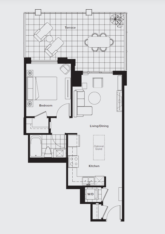  Floor Plan of Caroline St. Private Residences with undefined beds