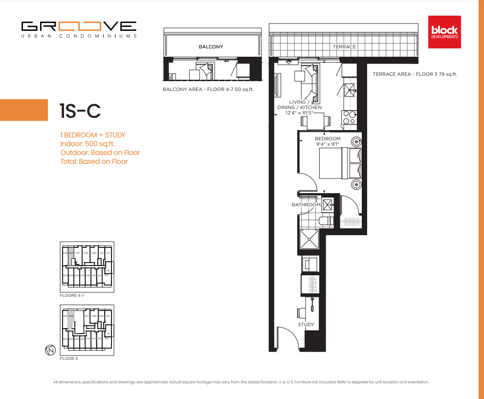  Floor Plan of Groove Urban Condominiums with undefined beds