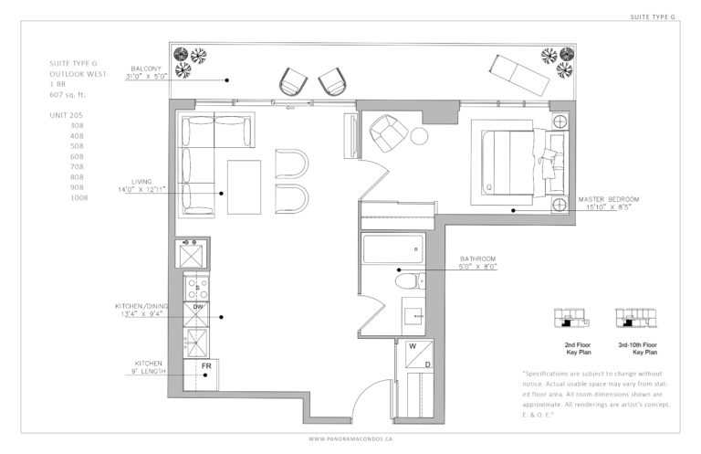  Floor Plan of Panorama Suites with undefined beds