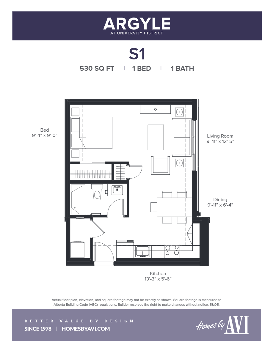  Floor Plan of Argyle Condos with undefined beds