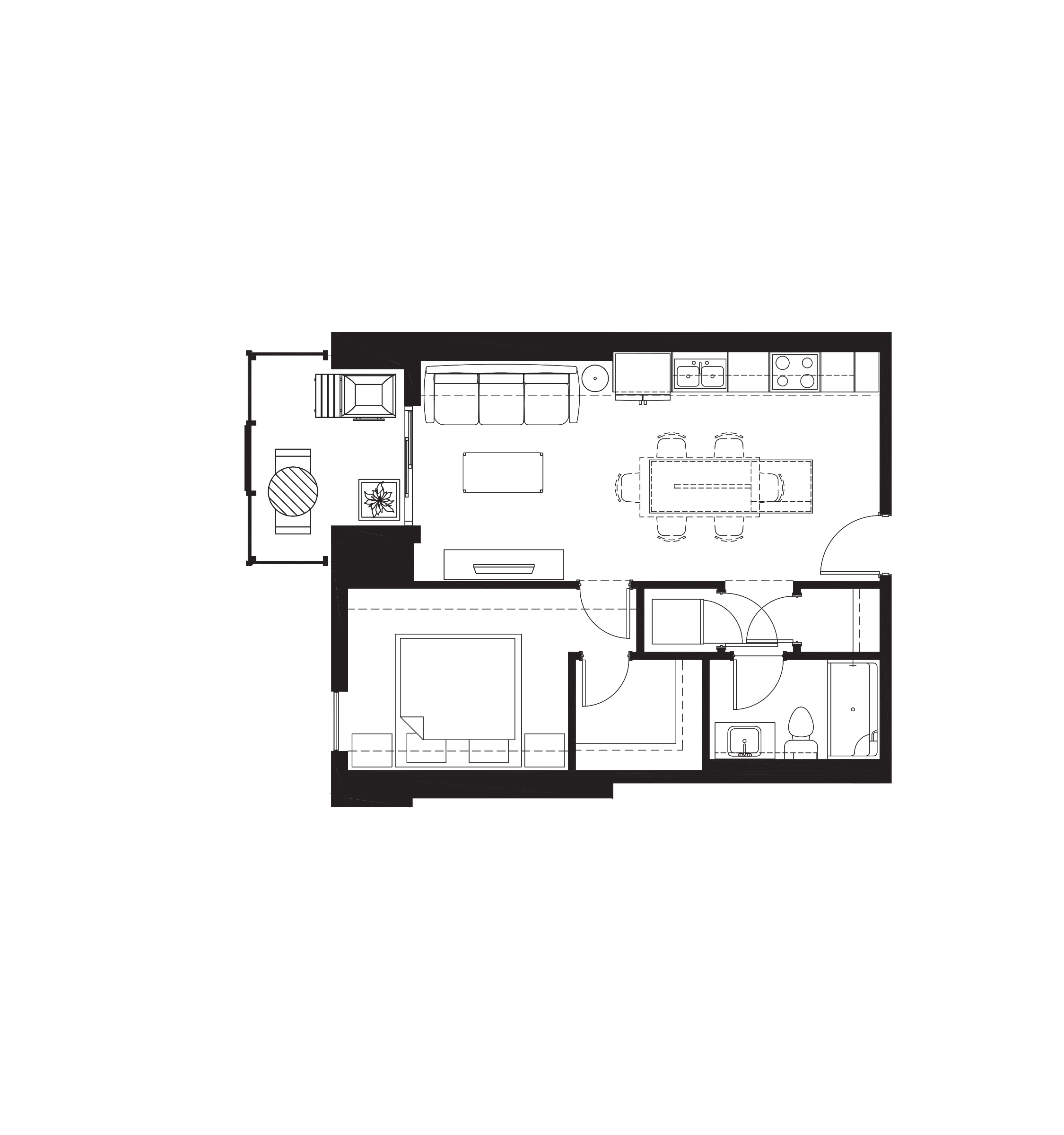  Floor Plan of Sovereign Condos with undefined beds