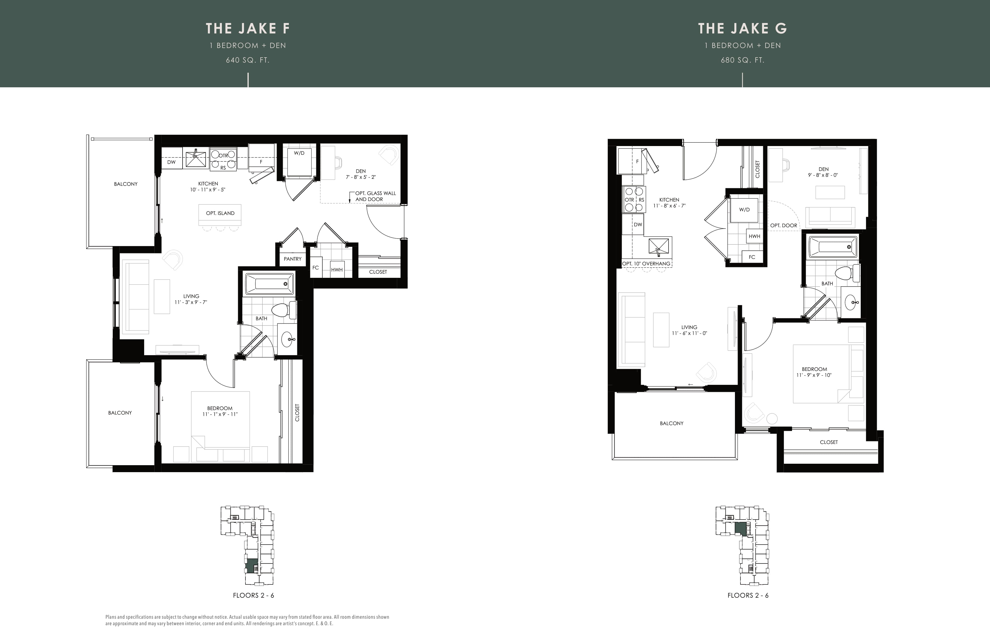  Floor Plan of The Jake Condominiums with undefined beds
