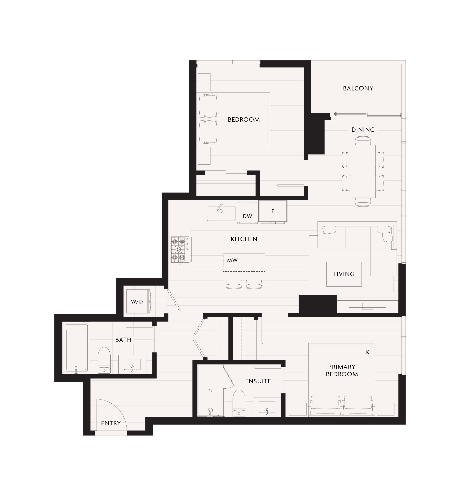 C2 Floor Plan of Century City Holland Park - Park Tower 1 with undefined beds