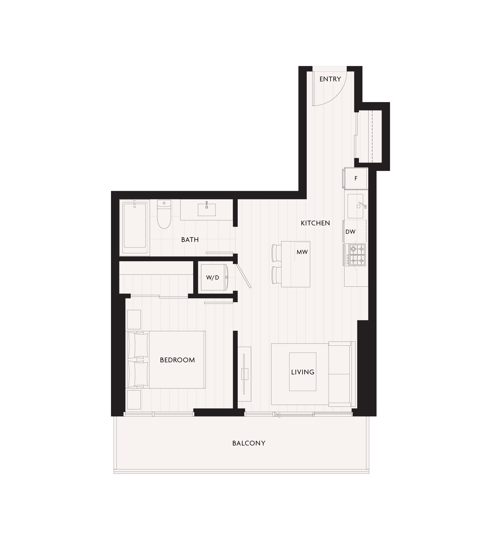 A9 Floor Plan of Century City Holland Park - Park Tower 1 with undefined beds