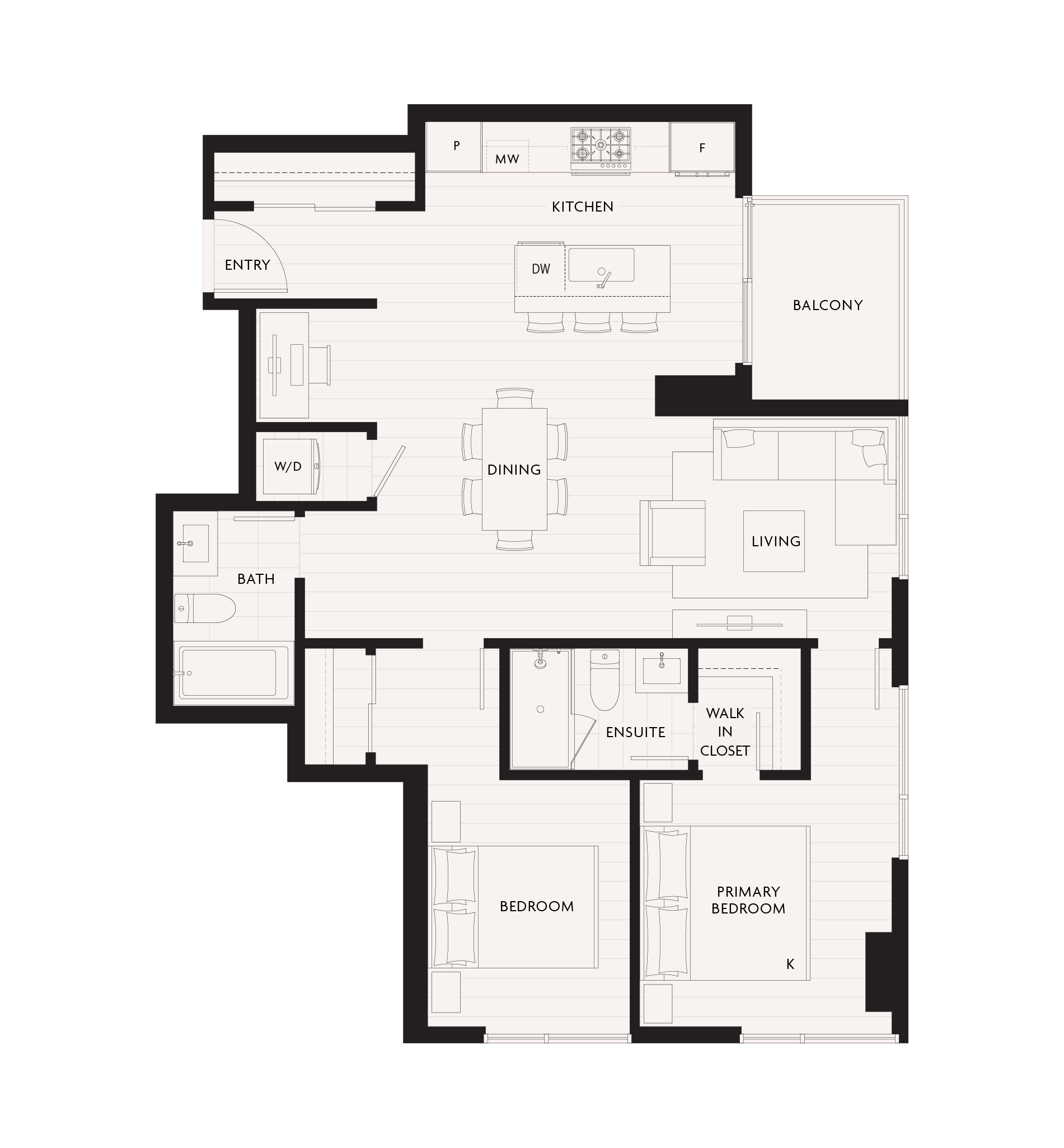 C5 Floor Plan of Century City Holland Park - Park Tower 1 with undefined beds
