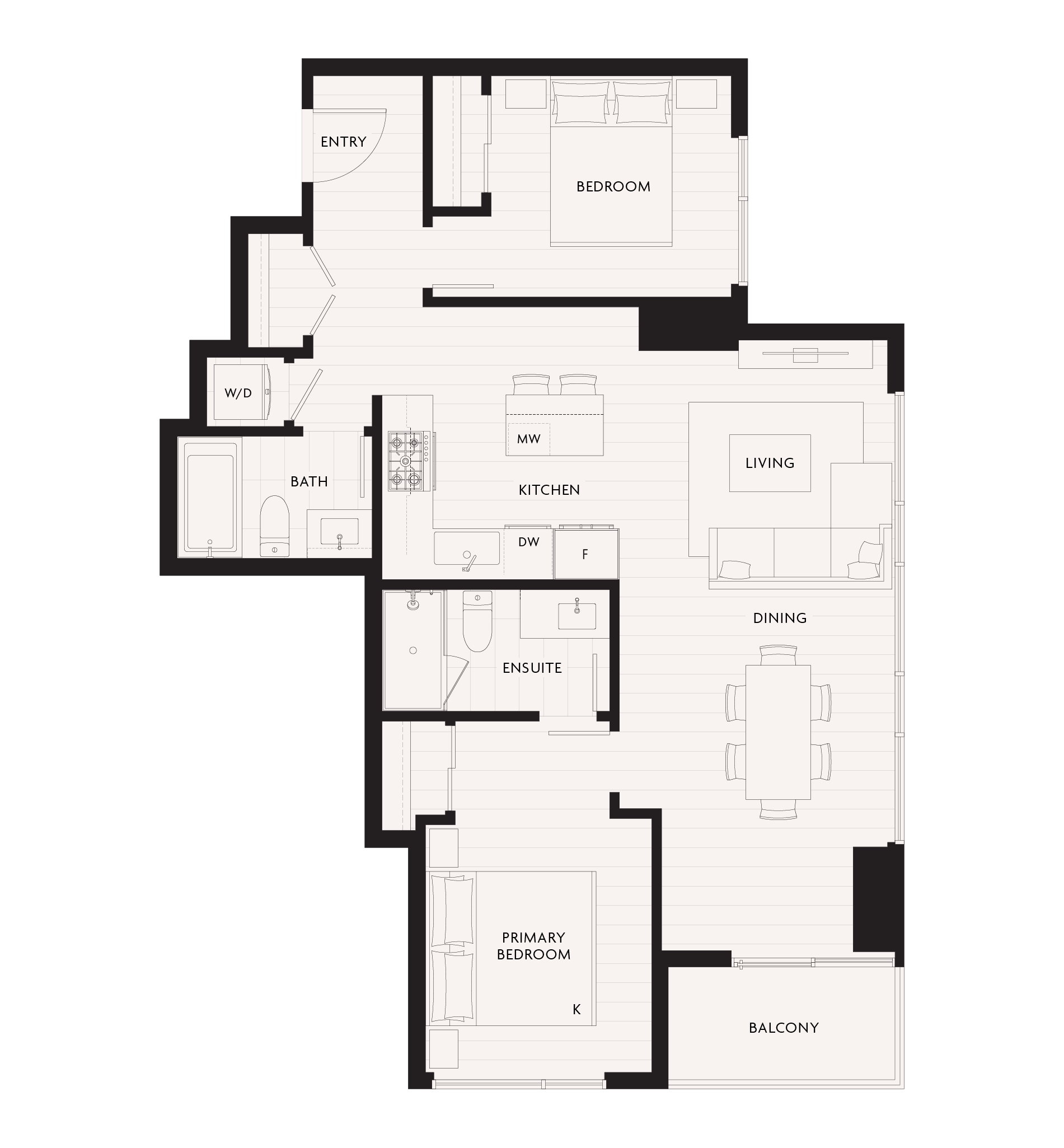 C3 Floor Plan of Century City Holland Park - Park Tower 1 with undefined beds