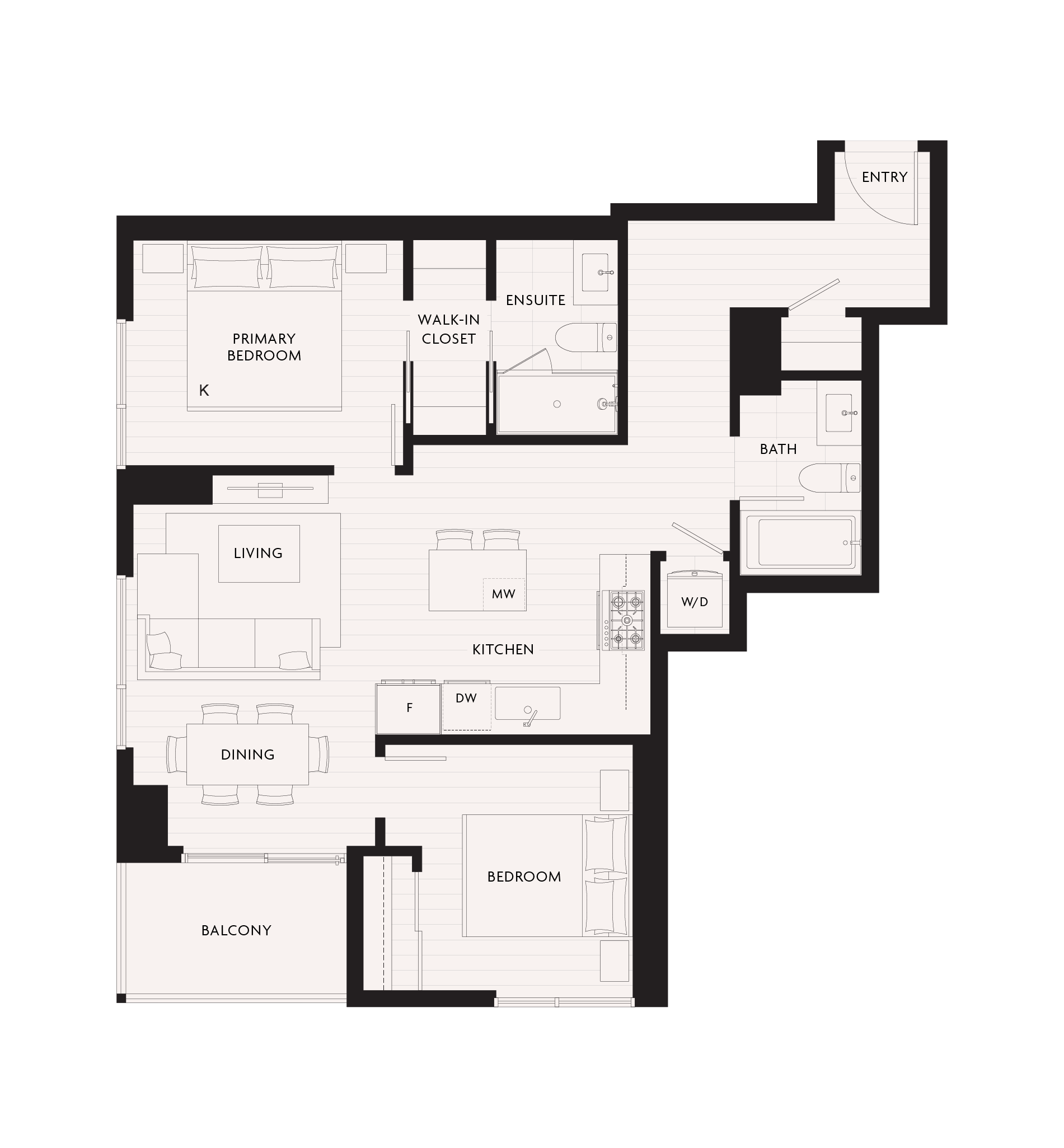 C4 Floor Plan of Century City Holland Park - Park Tower 1 with undefined beds