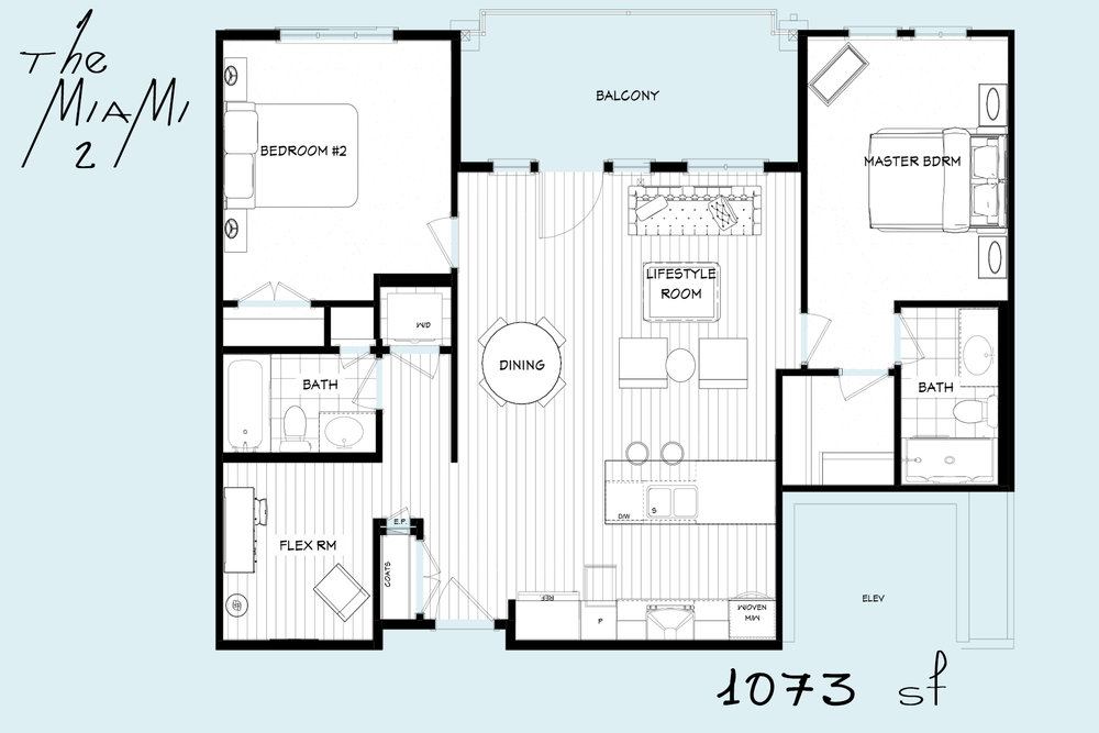  Floor Plan of Riviera on the Bow with undefined beds