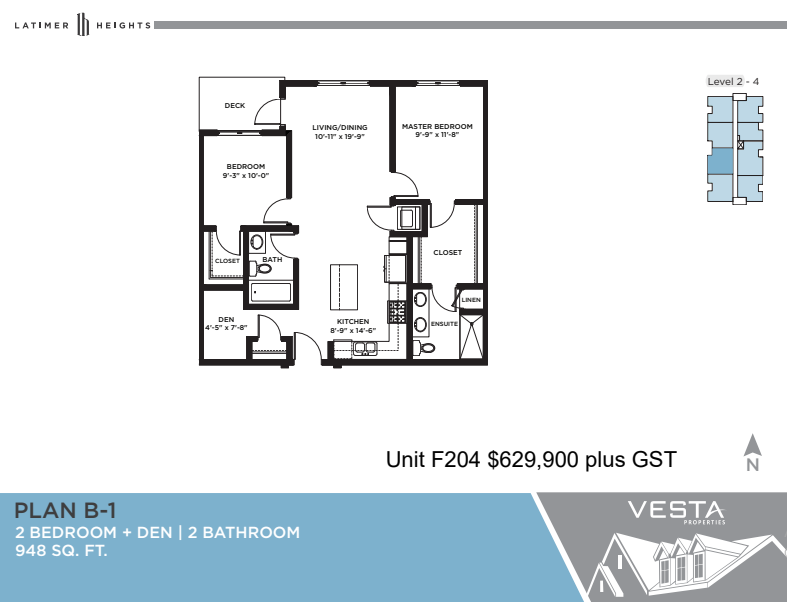  Floor Plan of Latimer Village Condos with undefined beds