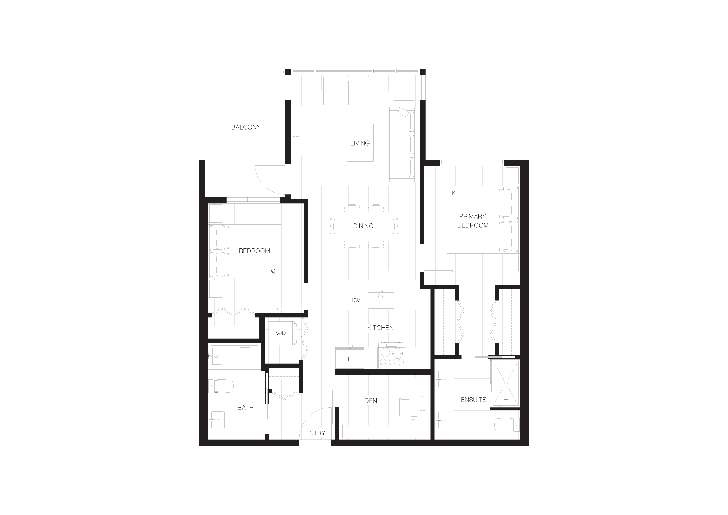  Floor Plan of Rove Condos with undefined beds