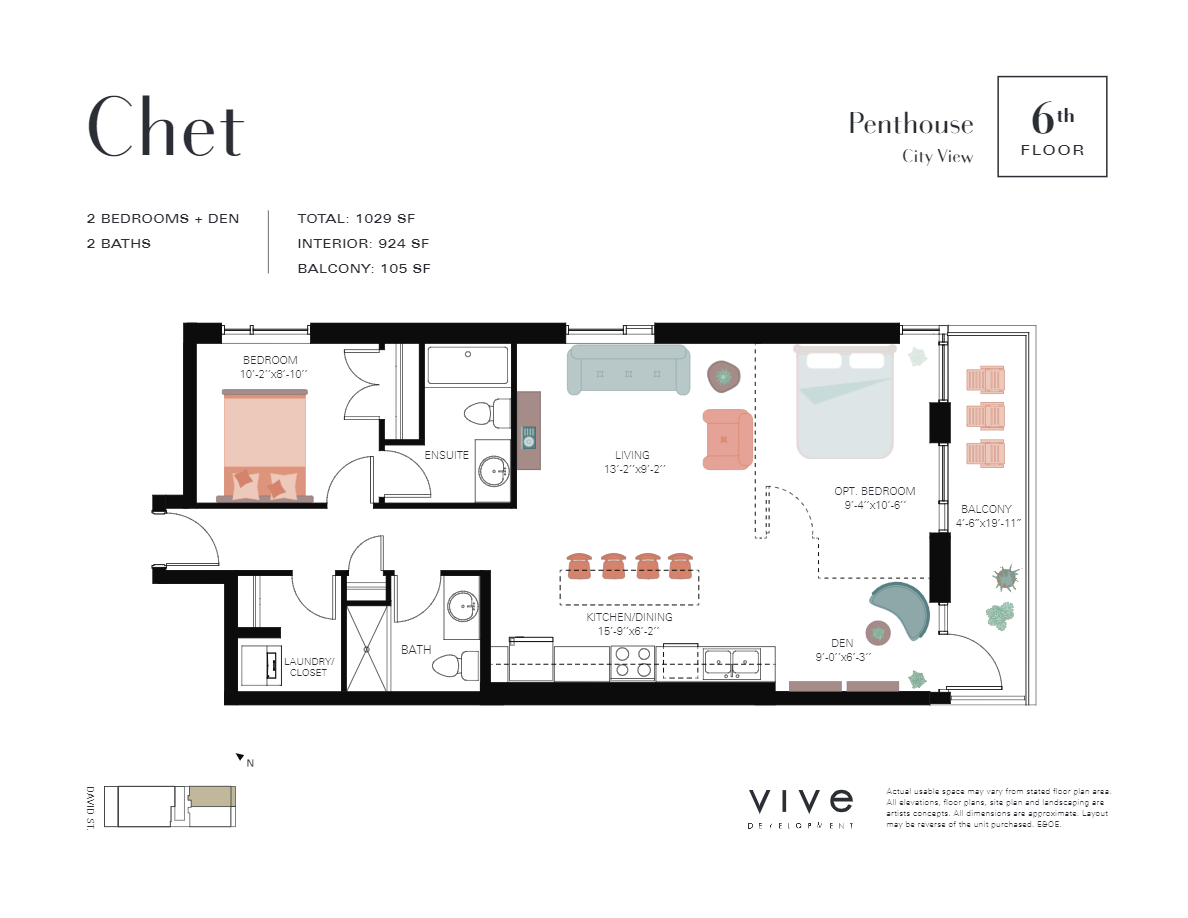  Floor Plan of Otis Residences with undefined beds
