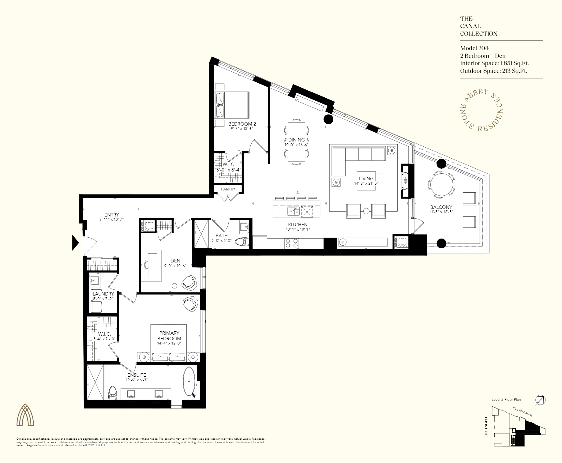  Floor Plan of Stone Abbey Condos with undefined beds