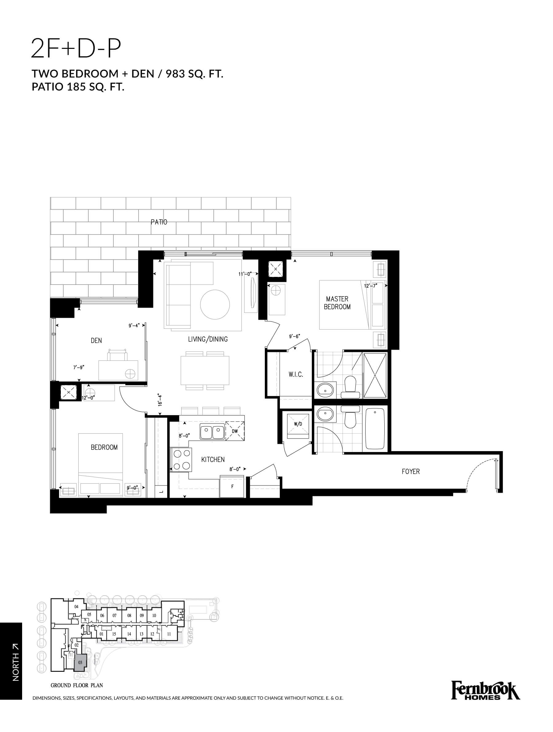  Floor Plan of Art on Main Condominium with undefined beds
