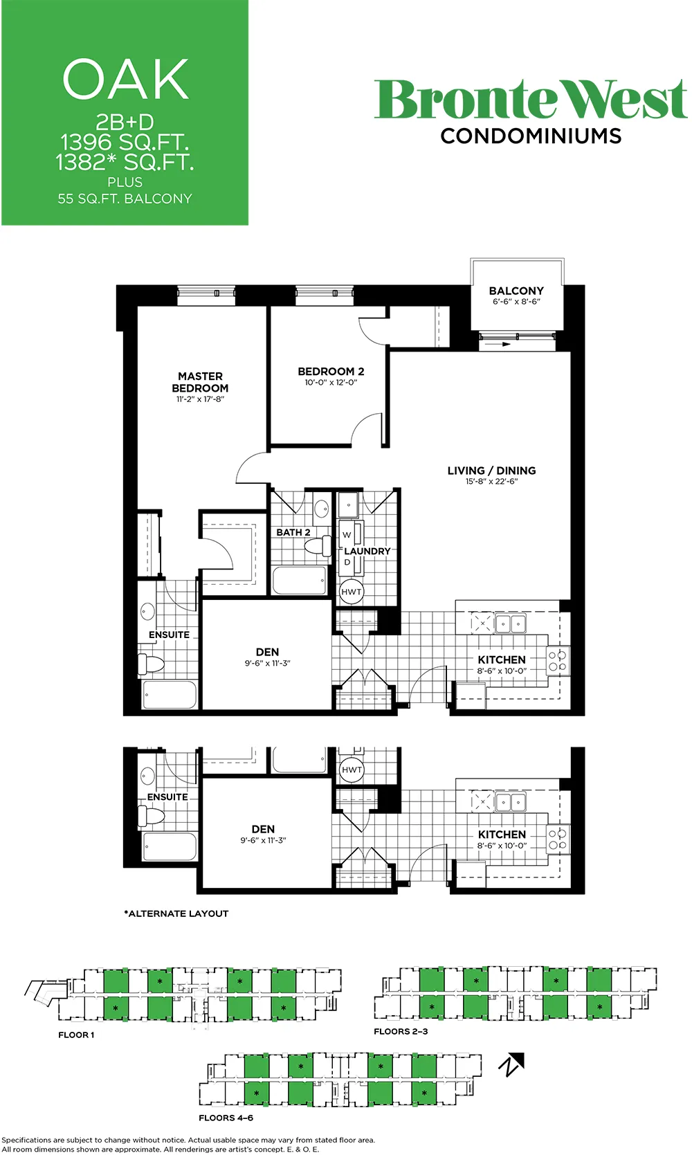 Floor Plan of Bronte West Condominiums with undefined beds