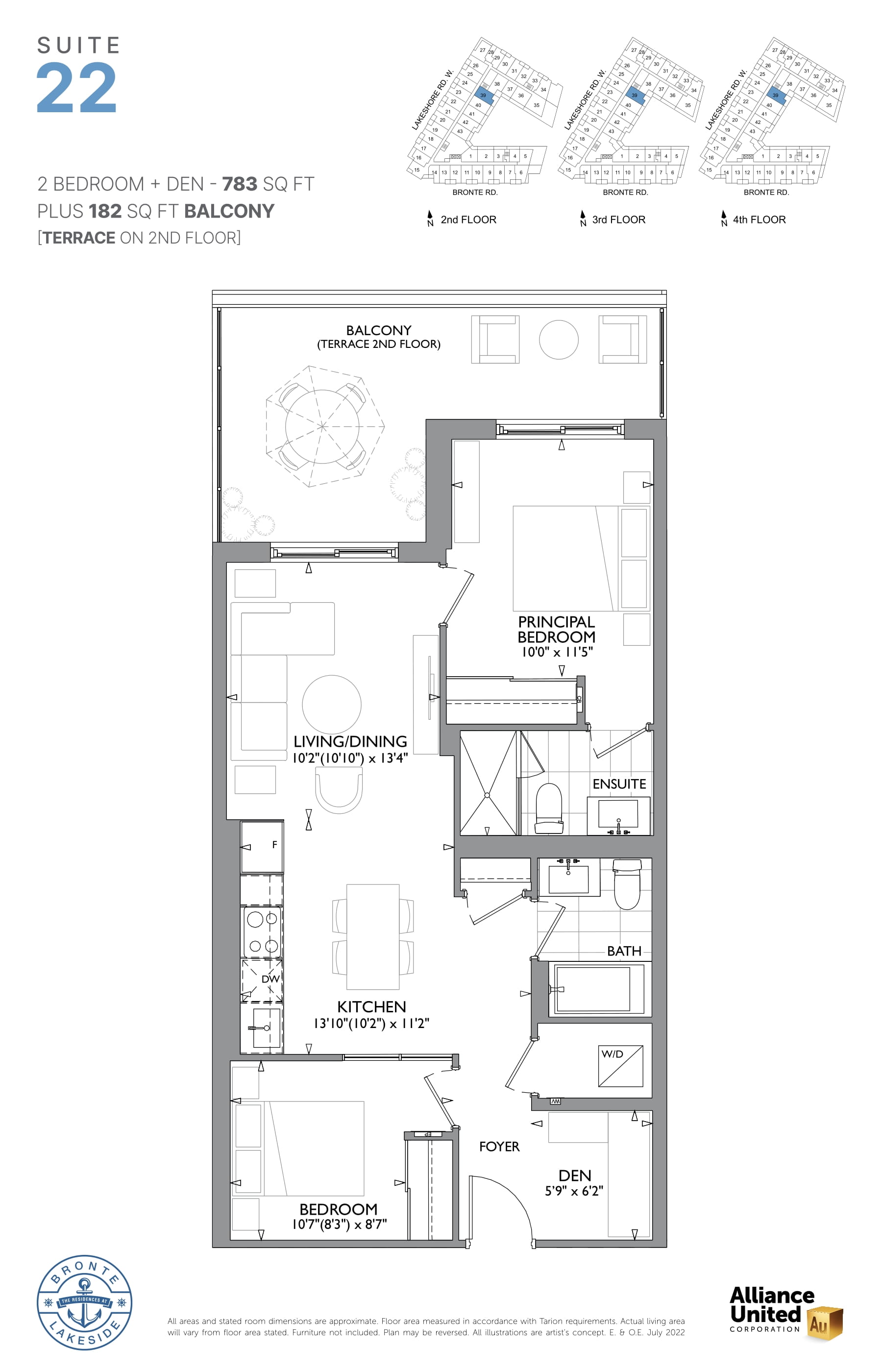  Floor Plan of The Residences at Bronte Lakeside with undefined beds