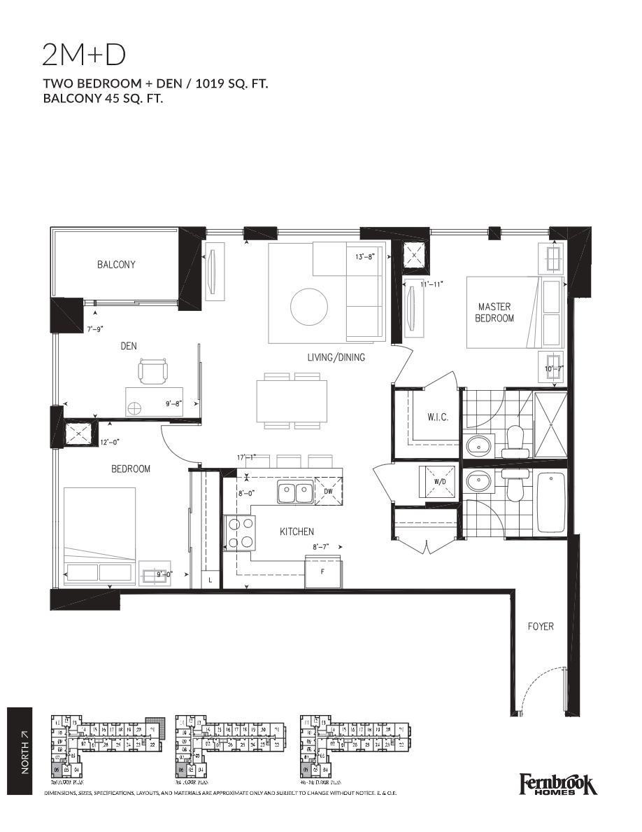  Floor Plan of Art on Main Condominium with undefined beds
