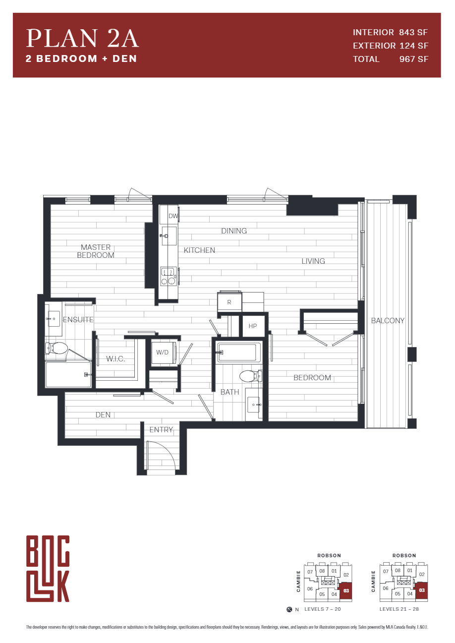  Floor Plan of Block Residences Condos with undefined beds