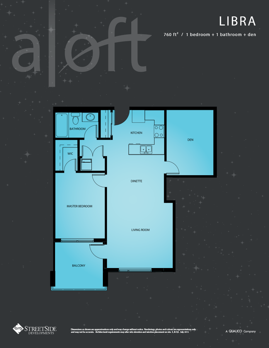 Libra Floor Plan of Aloft Skyview Phase 2 Condos with undefined beds