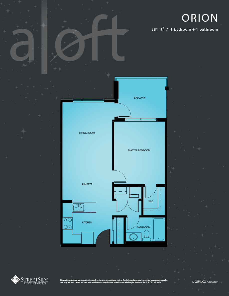 Orion Floor Plan of Aloft Skyview Phase 2 Condos with undefined beds