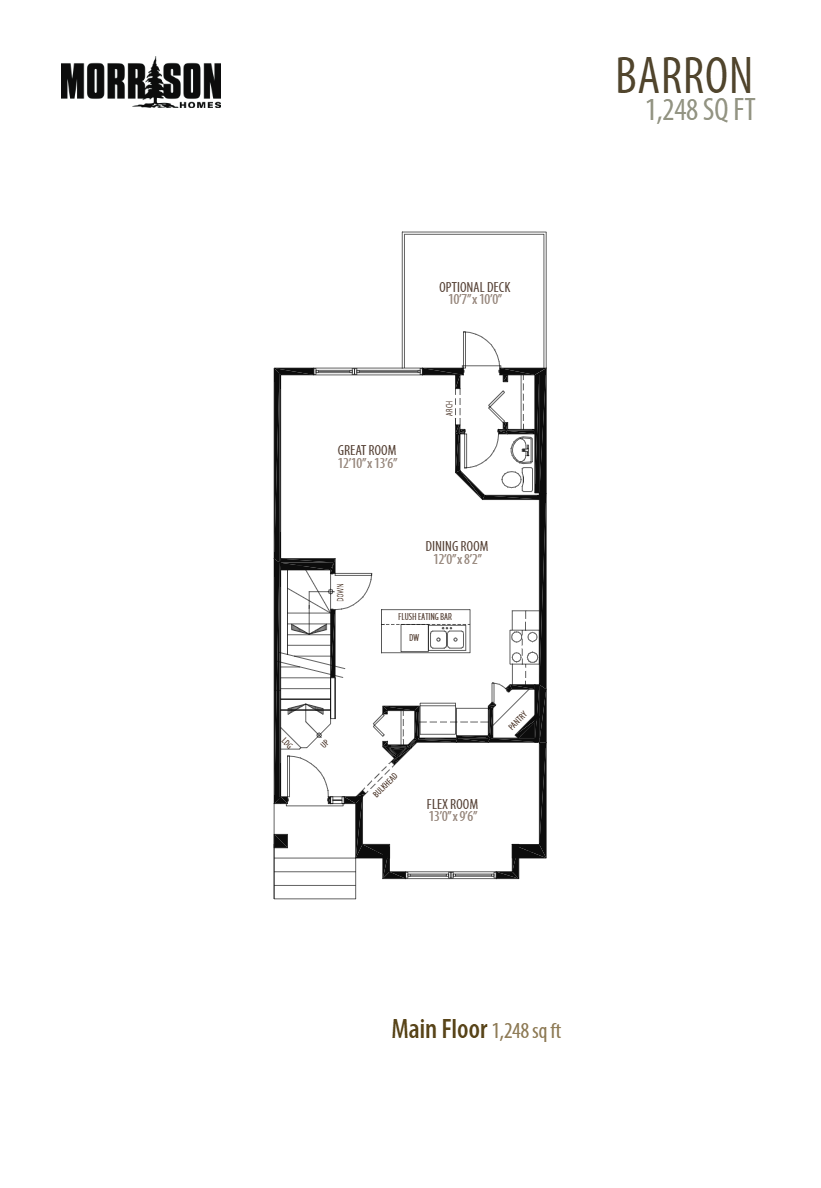 Barron Floor Plan of Glenridding Ravine Morrison Homes with undefined beds