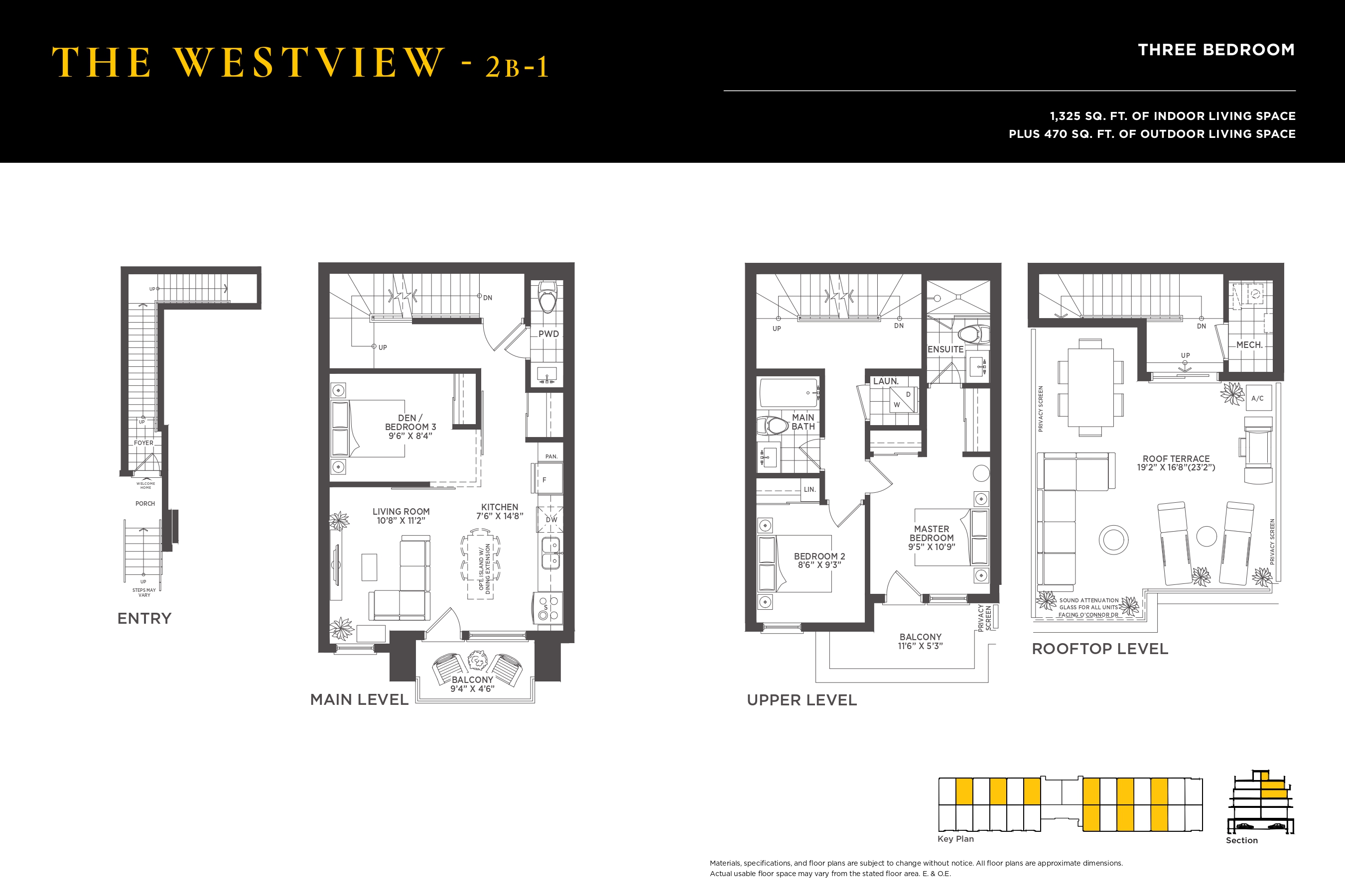 The Westview Floor Plan of Amsterdam Urban Towns with undefined beds