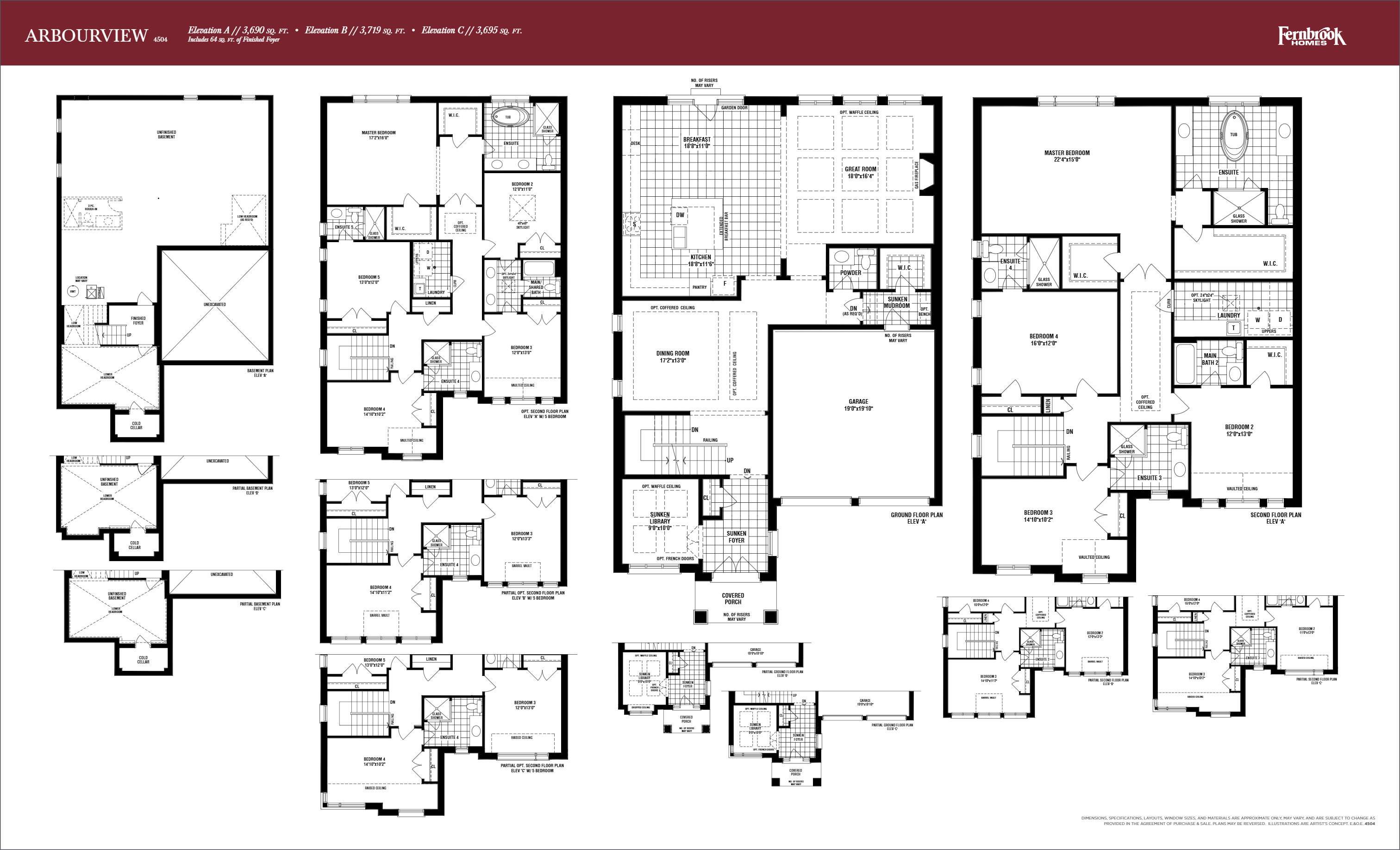  Floor Plan of Glen Abbey Encore Towns with undefined beds