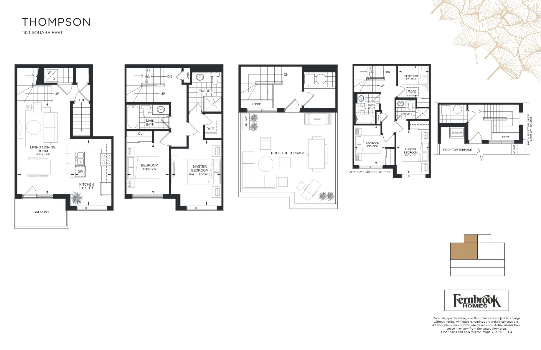 Thompson Floor Plan of The Crawford Urban Towns with undefined beds