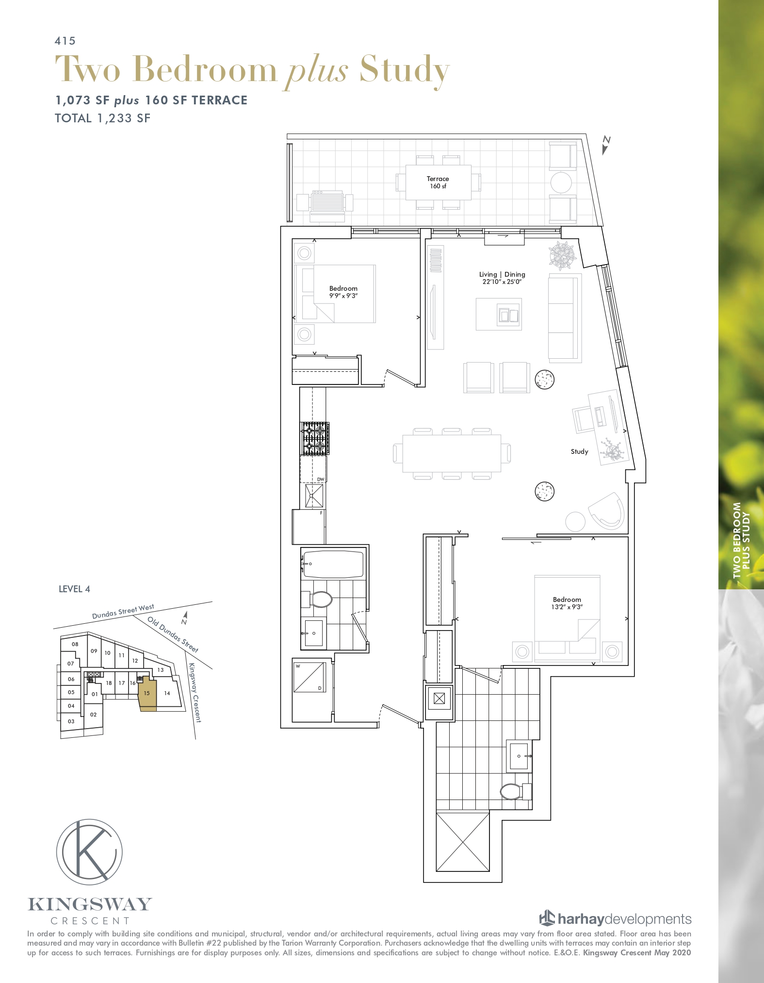  Floor Plan of Kingsway Crescent Condos with undefined beds